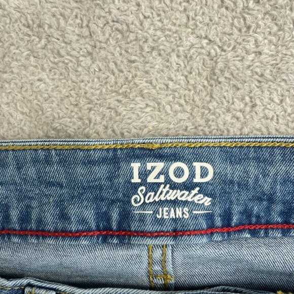 NWOT Izod Men's 32x30 Saltwater Jeans Straight Fit Blue Denim - Picture 4 of 7